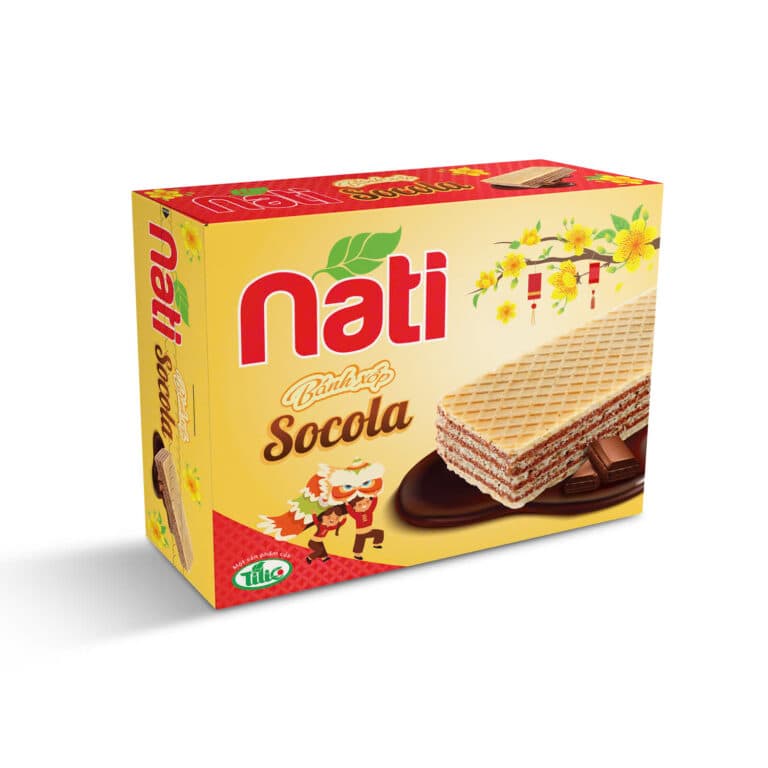 Bánh kem xốp NATI Socola hộp 300g