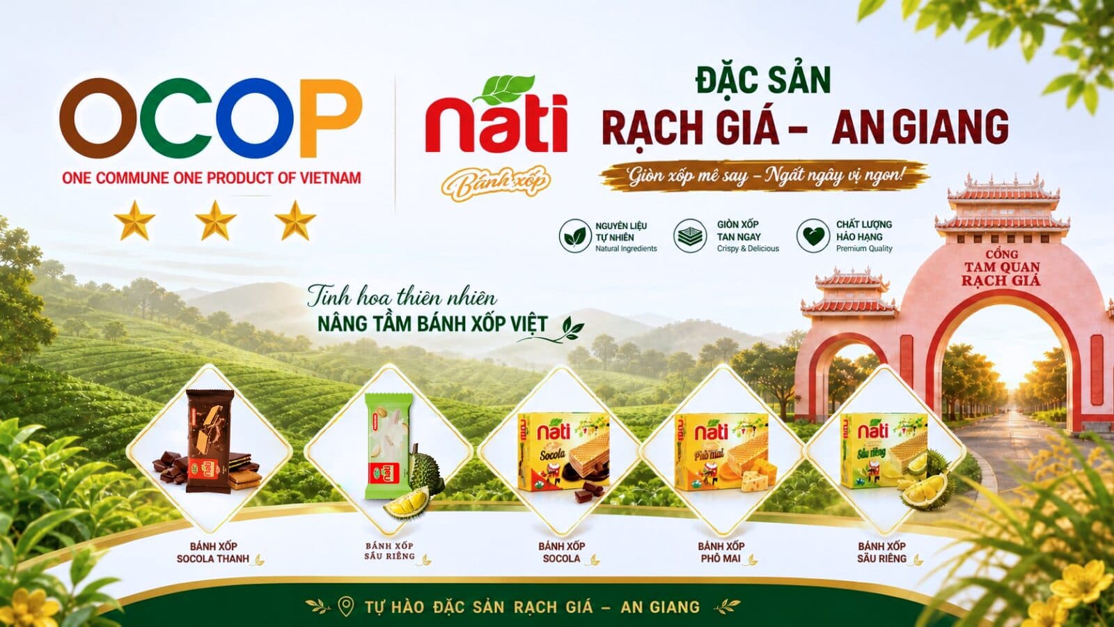Câu chuyện OCOP — Bánh xốp Kiên Giang