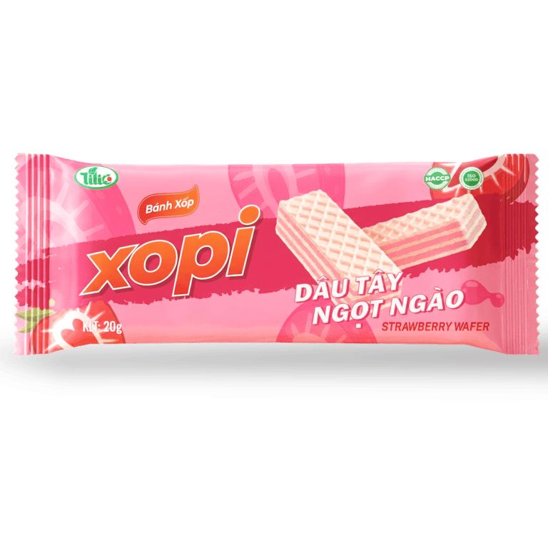 Bánh kem xốp XOPI sữa chua Dâu 20g