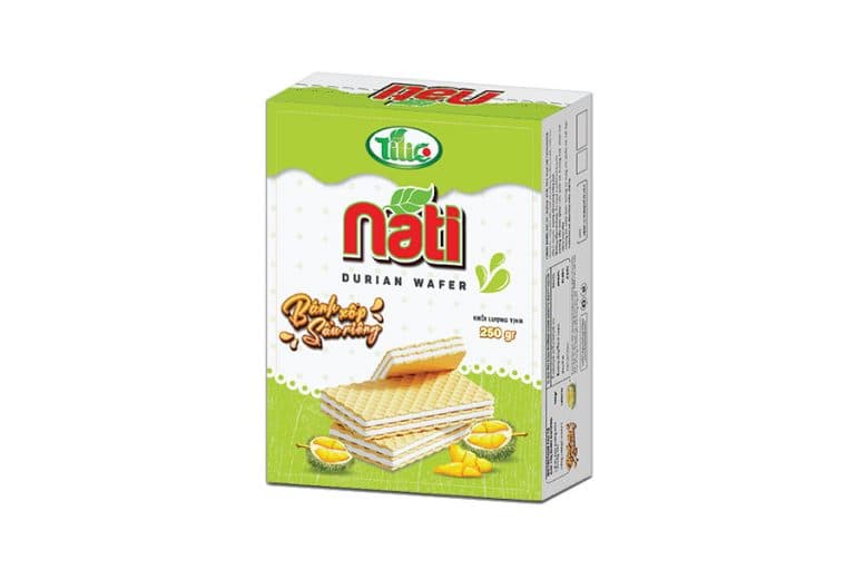 Bánh kem xốp NATI Sầu Riêng hộp 250g