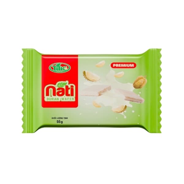 Bánh kem xốp NATI Sầu Riêng 55g