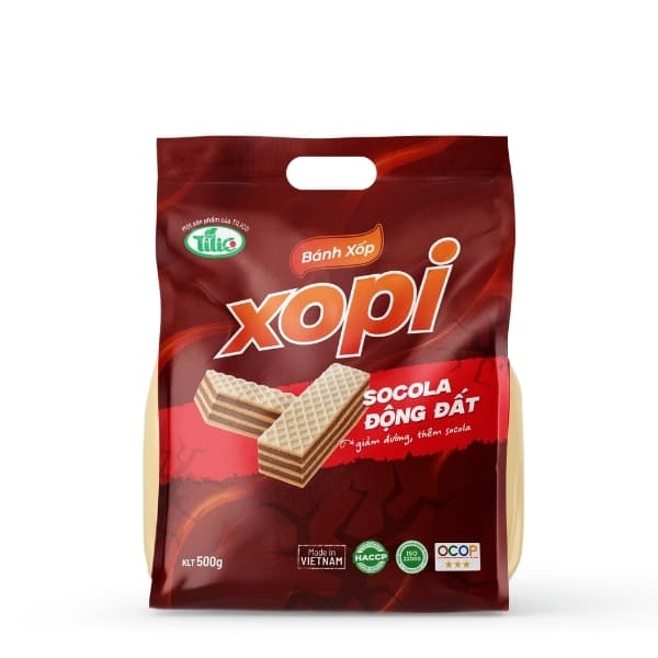 Bánh kem xốp XOPI Socola túi 500g