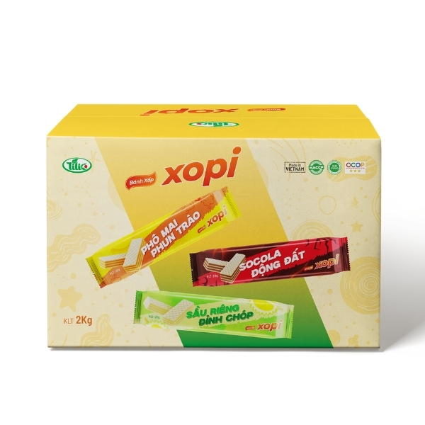 Xopi thùng 2kg mix 3 vị