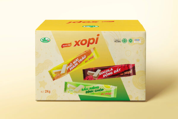 Bánh xốp XOPI mix 3 vị thùng 2kg